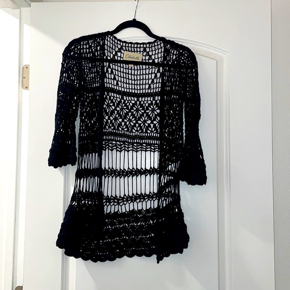 Cleobella cardigan. Black, size small. Gently worn.